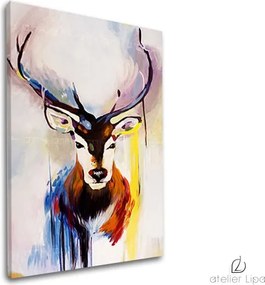 Autorská reprodukcia na plátne JELEŇ XOBDA019E1