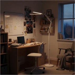 BRILAGI - stmievateľná flexibilná stojaca lampa VARIO LED/14W/230V 157 cm biela