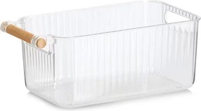 Zeller Present Sada 3ks úložných boxov BOXIFY s bambusovým madlom 34 × 18 × 12 cm