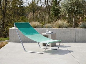 Skladacie plážové ležadlo SAND, zelené pruhy