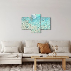 Obraz - Prímorská atmosféra v tyrkysových odtieňoch (90x60 cm)