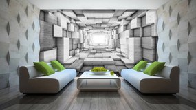 Fototapeta - 3D drevený tunel (152,5x104 cm)