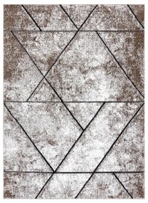 Moderný koberec COZY 8872 Wall, geometrický, hnedý