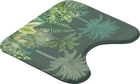 Zelená textilná WC kúpeľňová predložka 45x45 cm Vagabonde – douceur d'intérieur