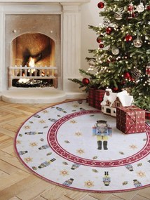 Koberec Toy's Delight Villeroy & Boch Nutcracker krémový / červený kruh