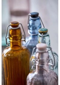 Ružová sklenená fľaša na vodu Bitz Kusintha, 1,2 l