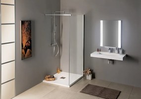 Polysan, MODULAR SHOWER stena na inštaláciu na múr, jednodielna, 1100 mm, MS1-110B