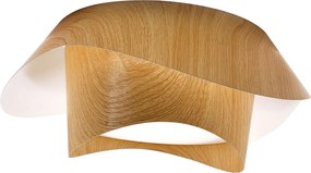 Toolight Toolight, APP1930-C, LED stropné svietidlo organického tvaru, 37 × 37,5 cm, 20 W, 4000 K, biela / dekor dreva, OSW-63003