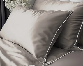 Detexpol Povlečení jednobarevní Pure Collection 100% mako satén béžové 140x200, 70x80 cm