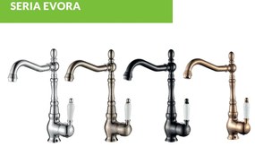 Laveo Evora, vysoká drezová batéria h-304, čierna-biela, LAV-BAE_765D