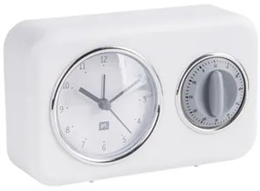Kuchynské hodiny s časovačom Present Time Nostalgia, PT3375WH, 17cm