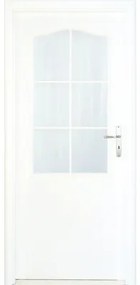 Interiérové dvere Single 2 presklené 70 P biele (VÝROBA NA OBJEDNÁVKU)