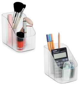 Zeller Present Kozmetický stojan, organizér na stôl s 3 priehradkami PETITE
