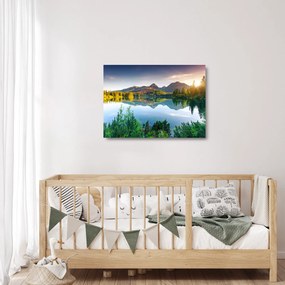 Sklenený obraz - Jazero (70x50 cm)