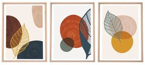 SADA 3x Obraz vo fotorámčeku 50x70 cm pestrofarebná