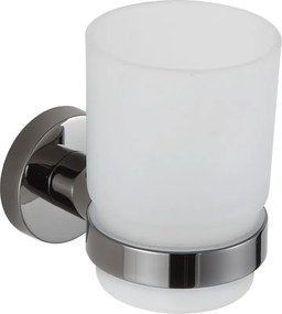 Mexen Remo, pohár na zubné kefky, čierny chróm, 7050738-73