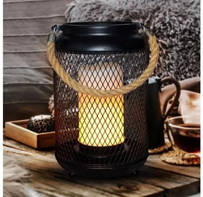 Solight WO3101 - LED Dekoračná stolná lampa LED/3xAA čierna