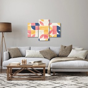 Obraz - Abstrakcia s retro vzormi (90x60 cm)