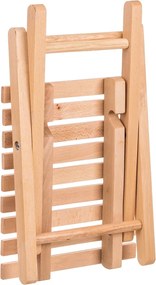 ČistéDrevo Drevená skladacia stolička