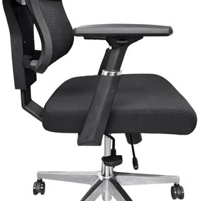 Kancelárska ergonomická stolička Neoseat BROOKE — čierna, nosnosť 150 kg