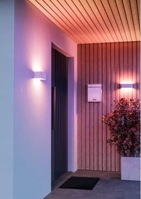 Eglo 901955 - LED RGBW Stmievateľné vonkajšie nástenné svietidlo SANIA-Z LED/10W/230V IP55 biele