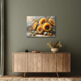 Obraz - Maľba slnečníc (70x50 cm)