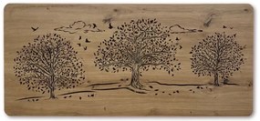 Svietiaci obraz Tri lipy na batériu