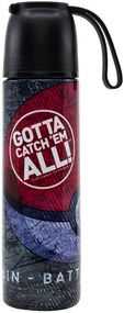 Nerezová termo fľaša na pitie Pokémon s hrnčekom - 495 ml