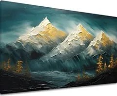 Moderný nástenný dekor Horizont zlatej harmónie - PREMIUM ART