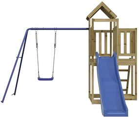 Vonkajšia súprava na hranie impregnovaná borovica