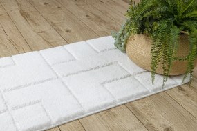 Koberec do kúpeľne SUPREME LINES, biely