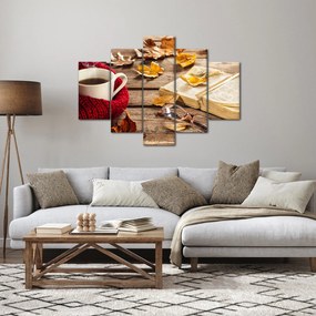 Obraz - Jesenná šálka čaju (150x105 cm)