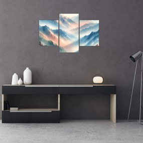 Obraz - Akvarelové hory (90x60 cm)