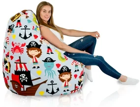 Sedací vak BAG Sako Design Pirát Veľkosť: XXL