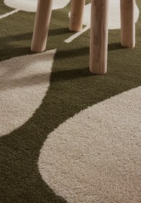 Hanse Home, Detský koberček Adventures 106215 Green Cream, 120x170, zelená, detská izba