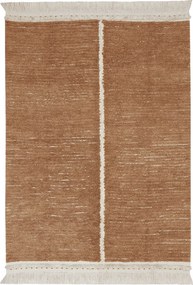 Bavlnený koberec v béžovo-tehlovej farbe 140x200 cm Duetto Toffee – Lorena Canals