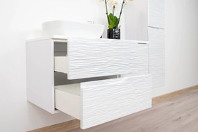 KÚPELŇOVÁ SKRINKA + UMÝVADLO ROMANA II BIELA