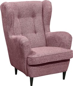 XXXLutz KRESLO UŠIAK, textil, kompozitné drevo, ružová MID.YOU - Online Only obývacie izby - 002220035009