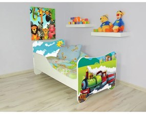 Detská posteľ s obrázkom 140x70 - Vláčik