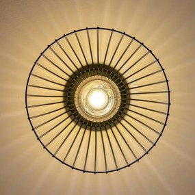 Brilagi - LED Prisadený luster CERIA WIRE 1xE27/40W/230V pr. 30 cm čierna