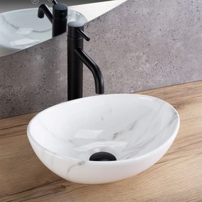 Keramické umývadlo na dosku REA SOFIA Mini 35x27, mramor
