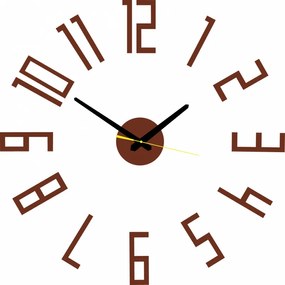 Nástenné hodiny Quartz, nalepovacie dekorácie, 3D zrkadlové nálepky Xmomo X0018-Wall clock HEU-