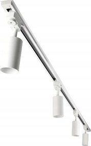 LED koľajnica 2m + 4x GU10 bodové žiarovky - sada