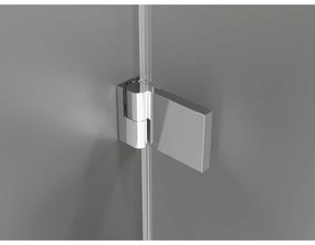 Mexen Lunar-B L, 1-krídlový sprchový kút, ľavý, 95 x 80 cm, 8mm číre sklo, chrómový profil, 832L-095-080-01-00-L