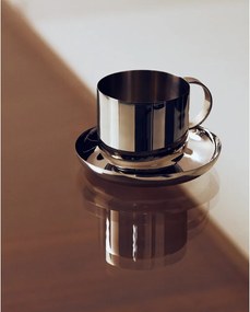 Šálky v súprave 2 ks z nehrdzavejúcej ocele v striebornej farbe Nirela – Kave Home