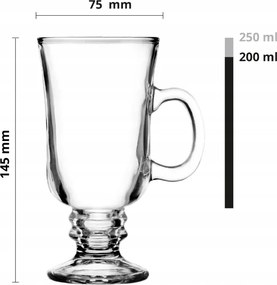 Glasmark poháre Irish Coffee 200 ml 6 ks