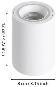 Eglo 901169 - LED RGBW Stmievateľné bodové svietidlo CAROSSO-Z LED/4,9W/230V biela