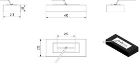 Kratki INDIA/CZARNY/TUV - BIO krb INDIA 8,5x49 cm 2,5kW čierna