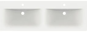 Dvojité umývadlo Ideal Standard sanitárna keramika biela 134x46x16,5 cm