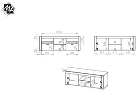 TV stolík/skrinka Festo 10. Vlastná spoľahlivá doprava až k Vám domov. 740986